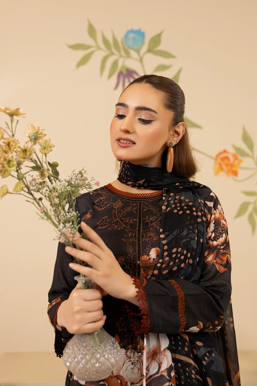 UNSTITCHED EMBROIDERED LAWN SUIT