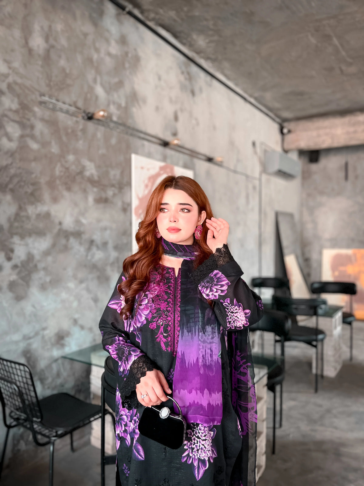 UNSTITCHED EMBROIDERED LAWN SUIT