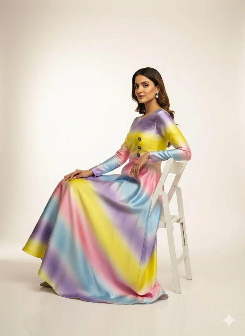 2 Piece Unstitched Maxi Silk Suit