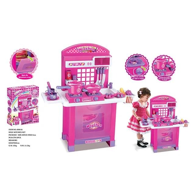 Kitchen Set with Light, Sound, Utensils & Play Food