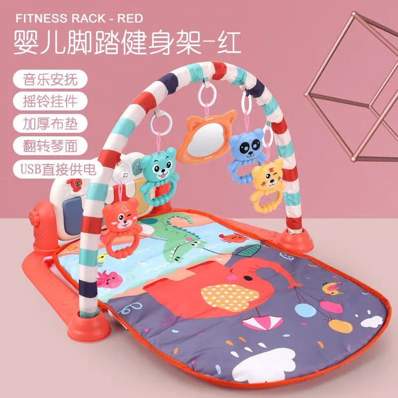 Evergreen Baby Tummy Time Activity Play Mat with Interactive Music Keyboard