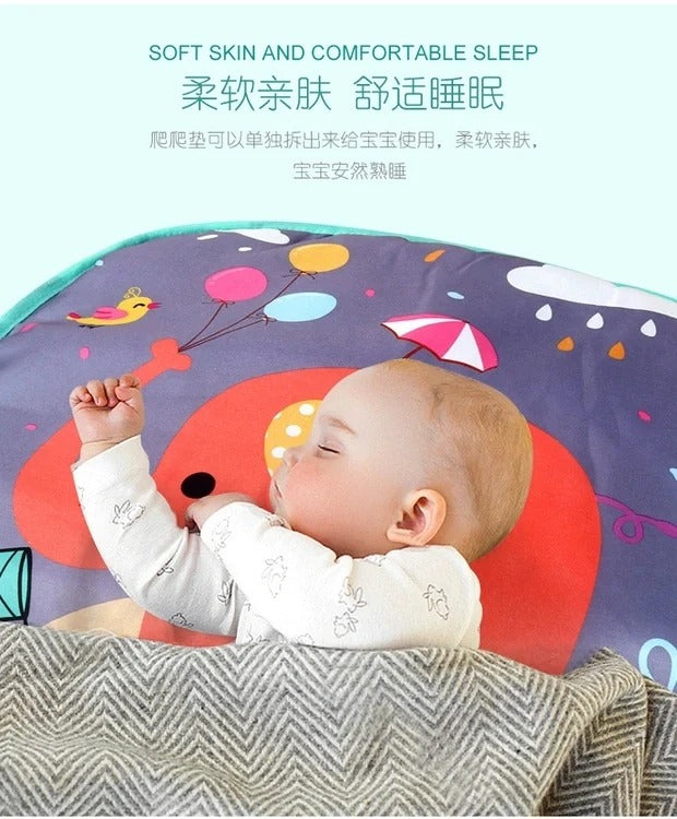 Evergreen Baby Tummy Time Activity Play Mat with Interactive Music Keyboard