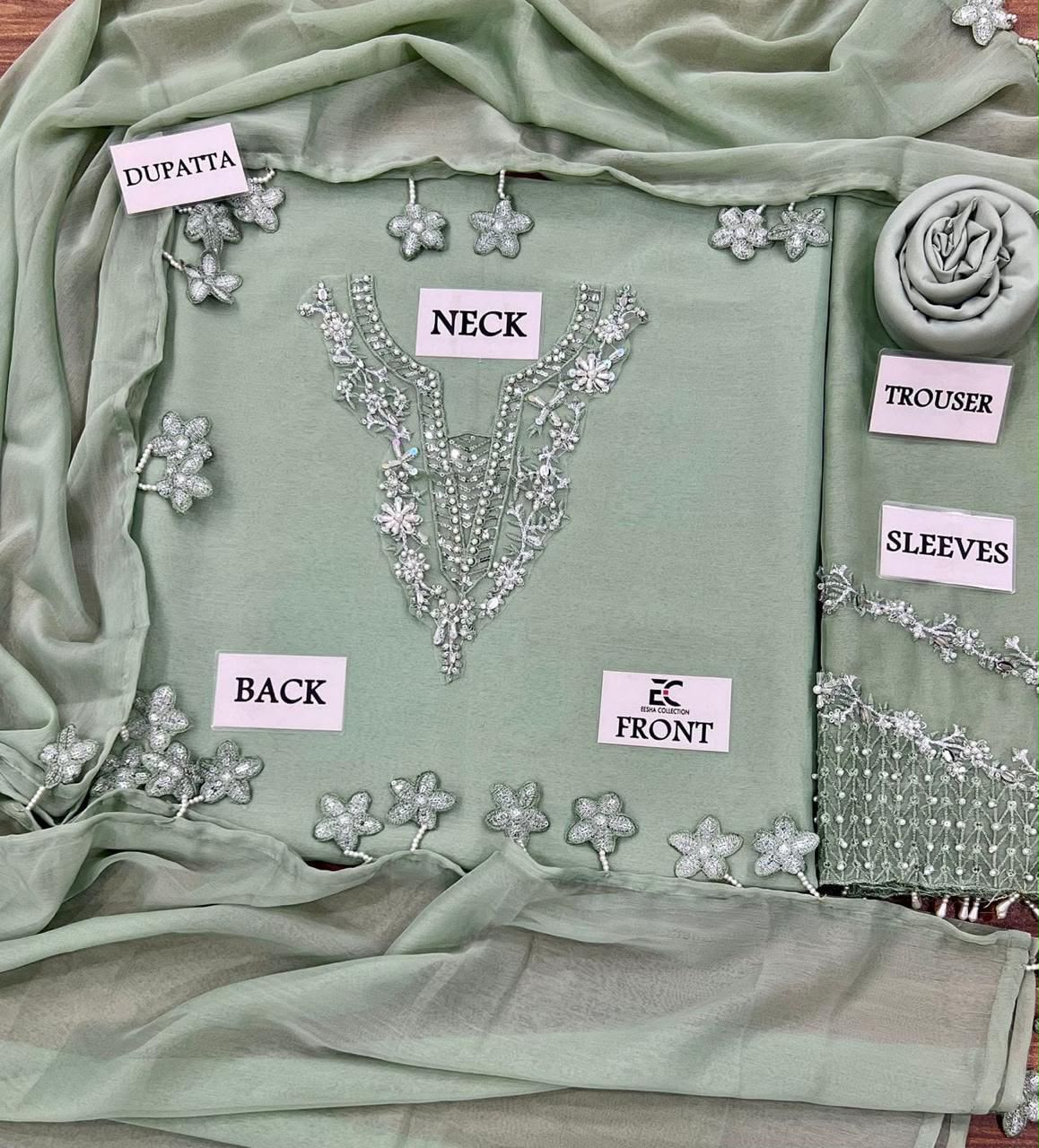 LUXURY CHIFFON HAND EMBELLISHED FESTIVE COLLECTION