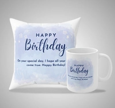 Customize Mug & Pillow Gift Set