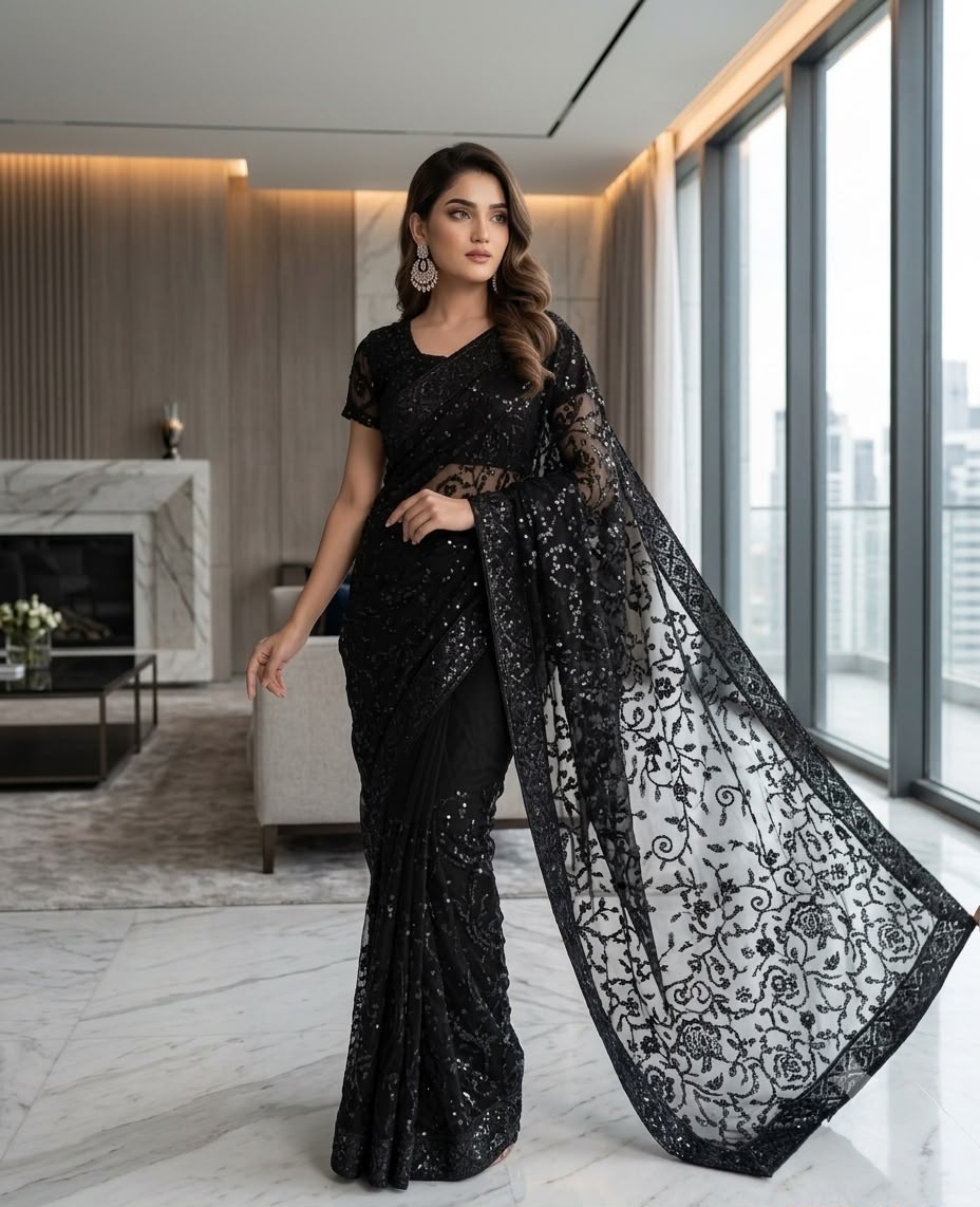 Combination Premium Jamawar Fabric Saree