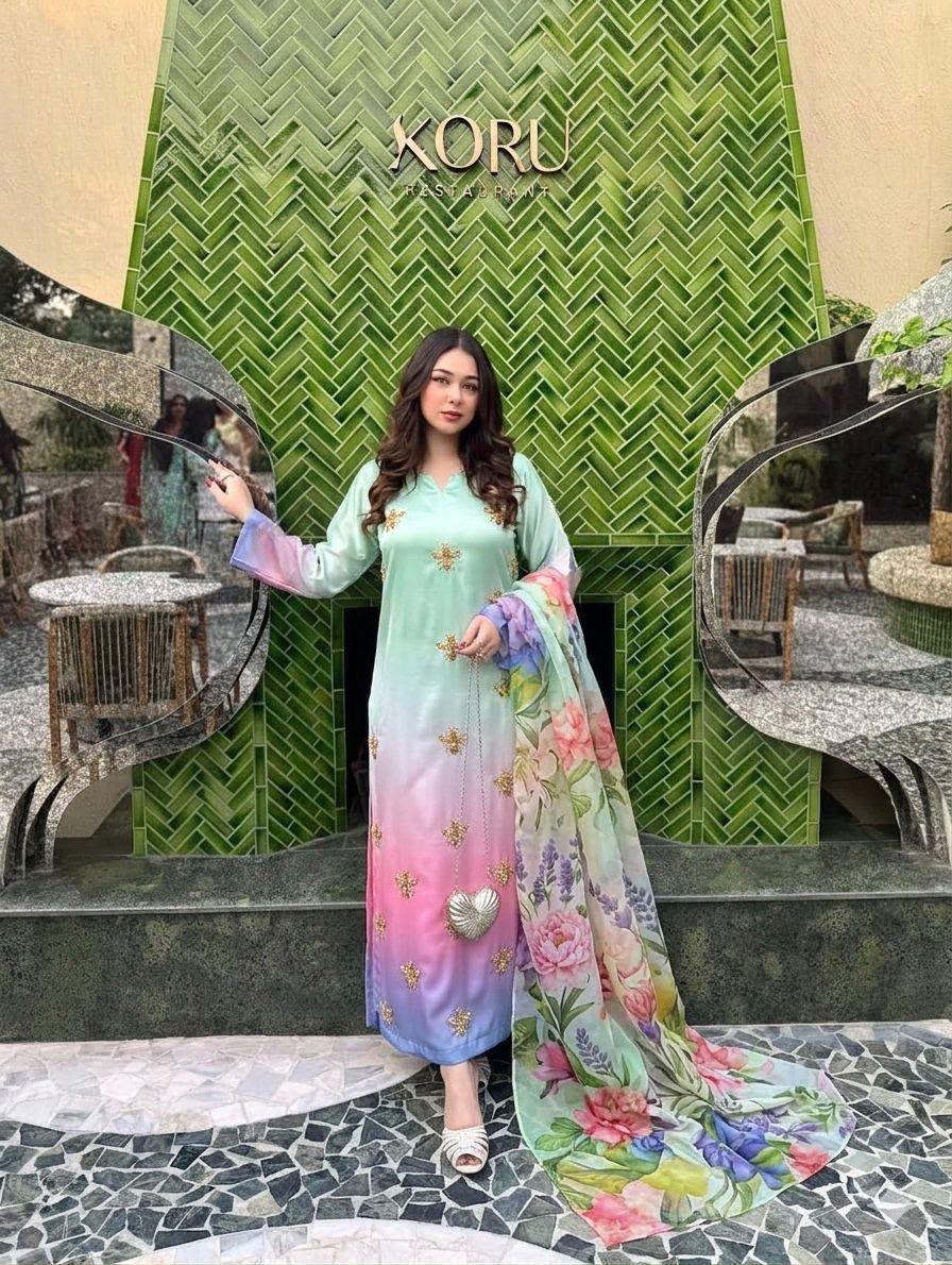 Shamoze Silk Digital Tye&Dye Print