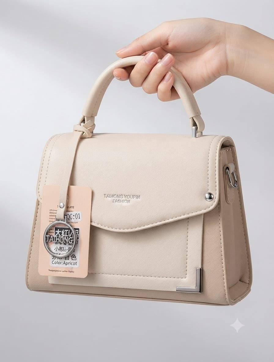 Chic Structured Top-Handle Handbag