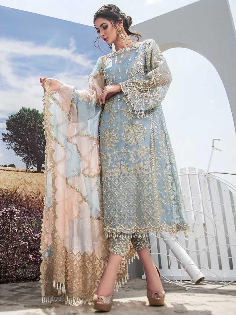 Fully Heavy EMBROIDERED With Handwork