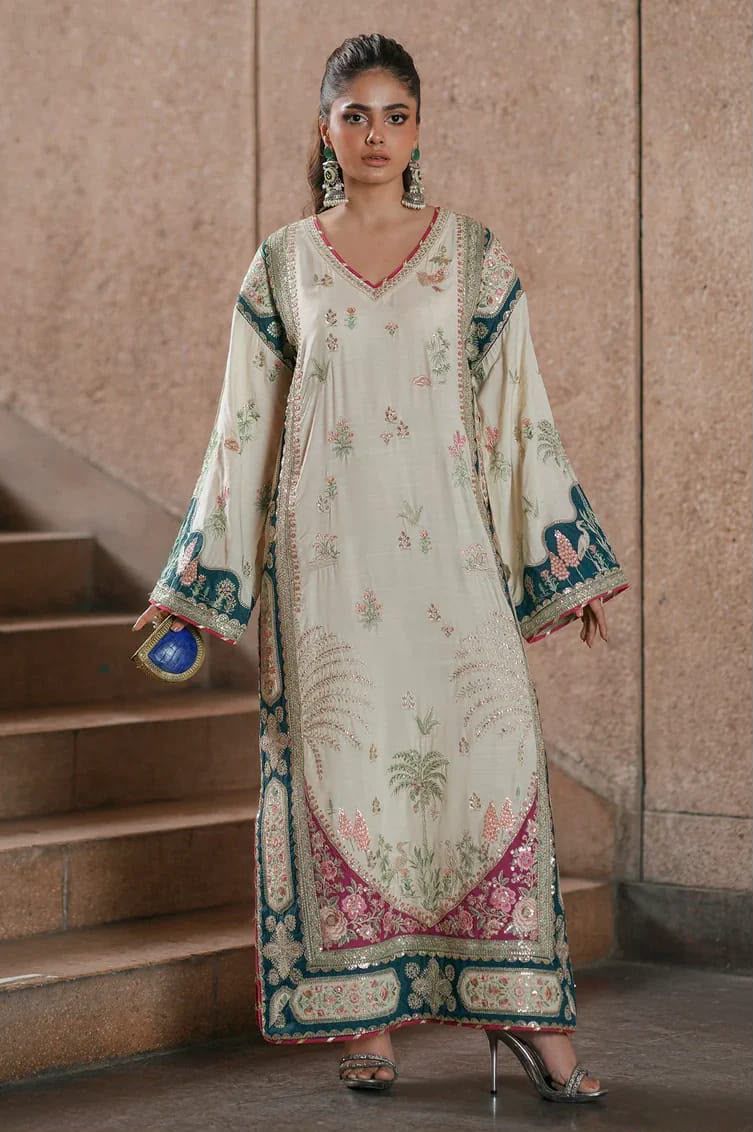 Most Viral Luxury Kaftan Silk 2-Piece