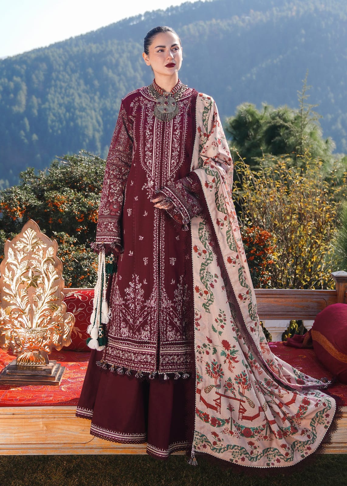 Embroiderd Lawn Luxury Unstitched 3pc