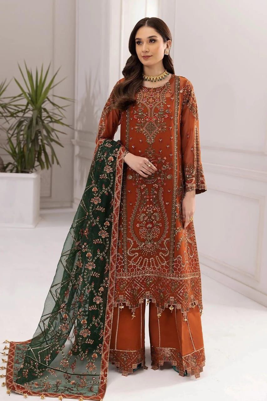 Fully Heavy Embroidery Chiffon