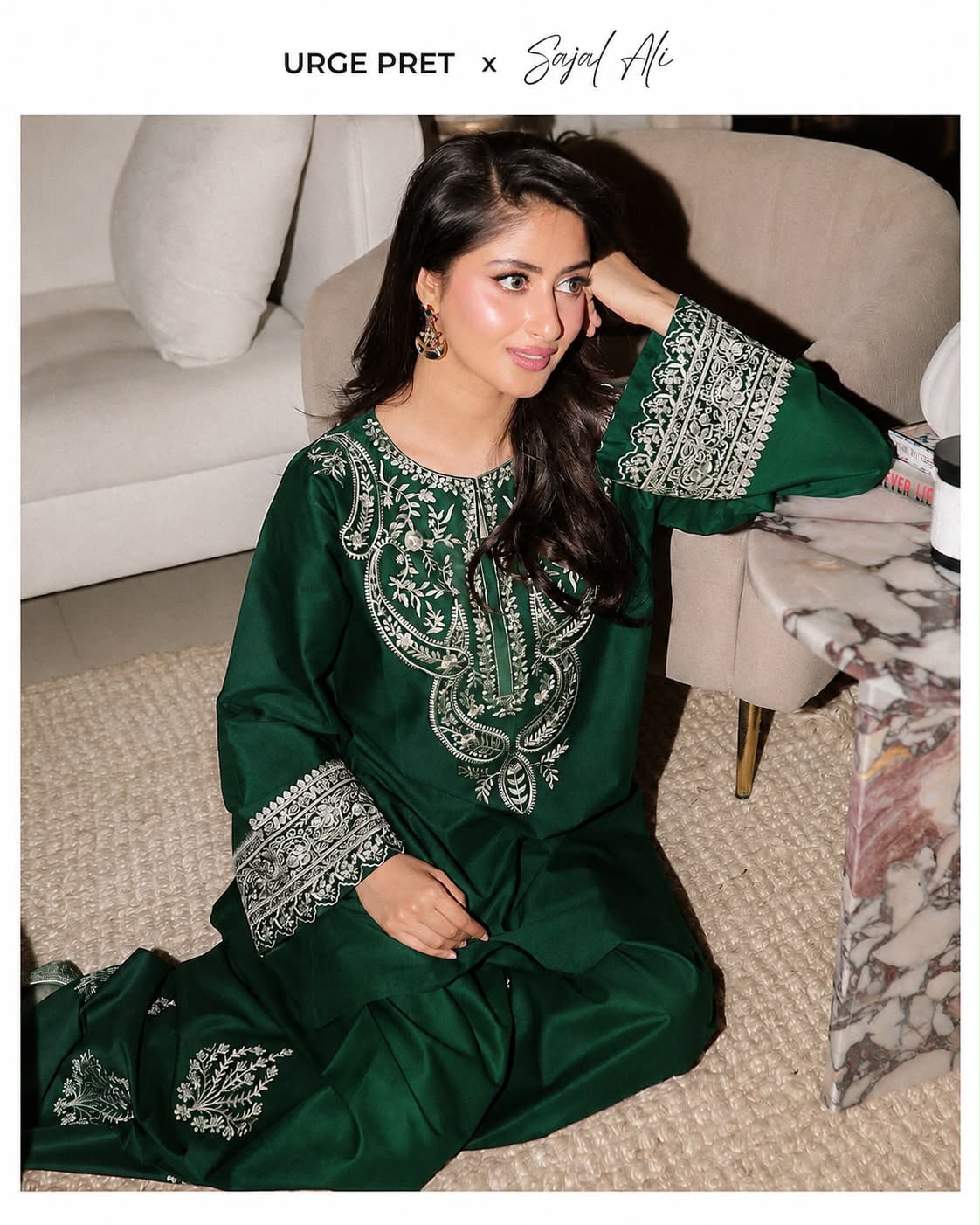 Embroidered Shamoz Silk Shirt