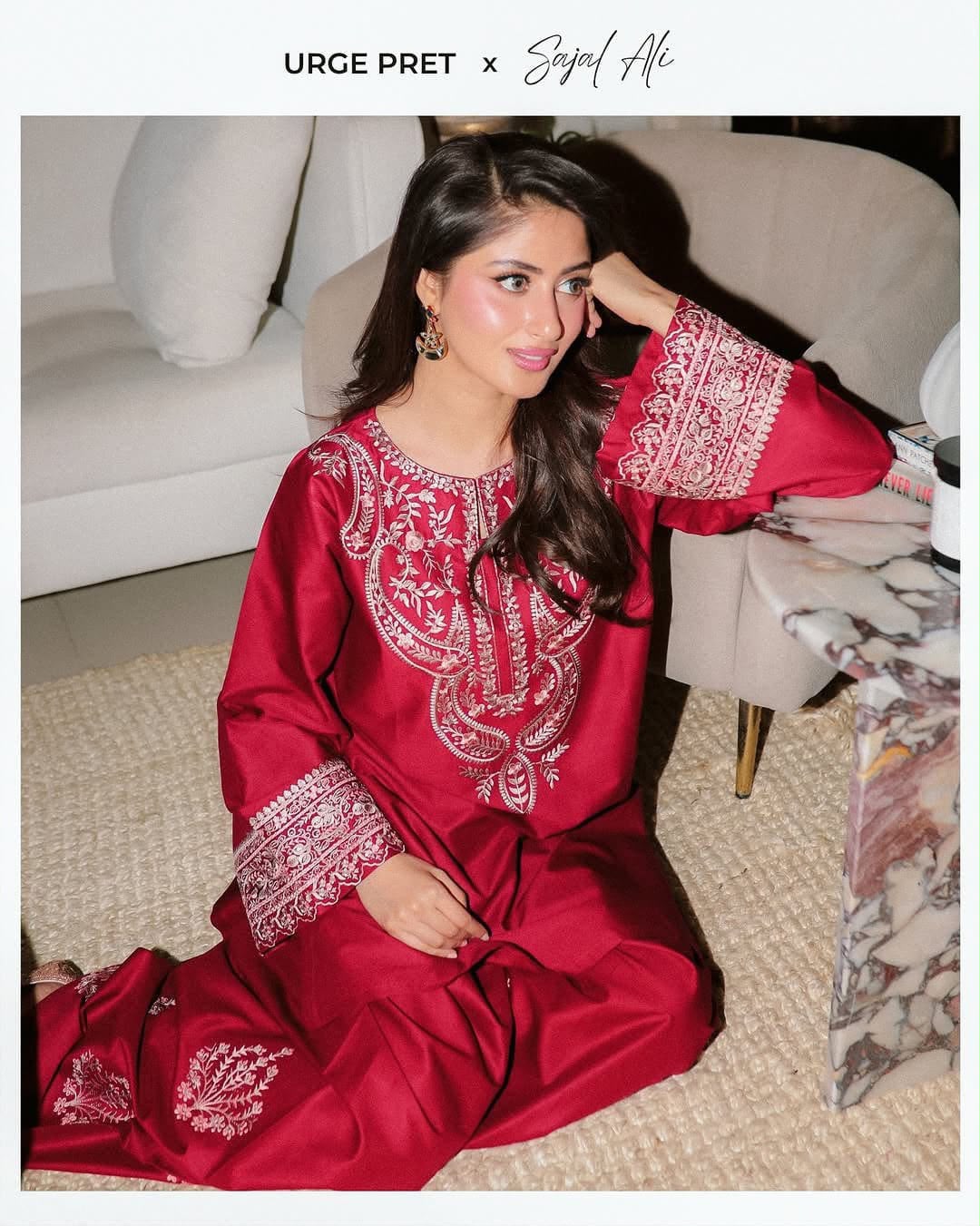 Embroidered Shamoz Silk Shirt