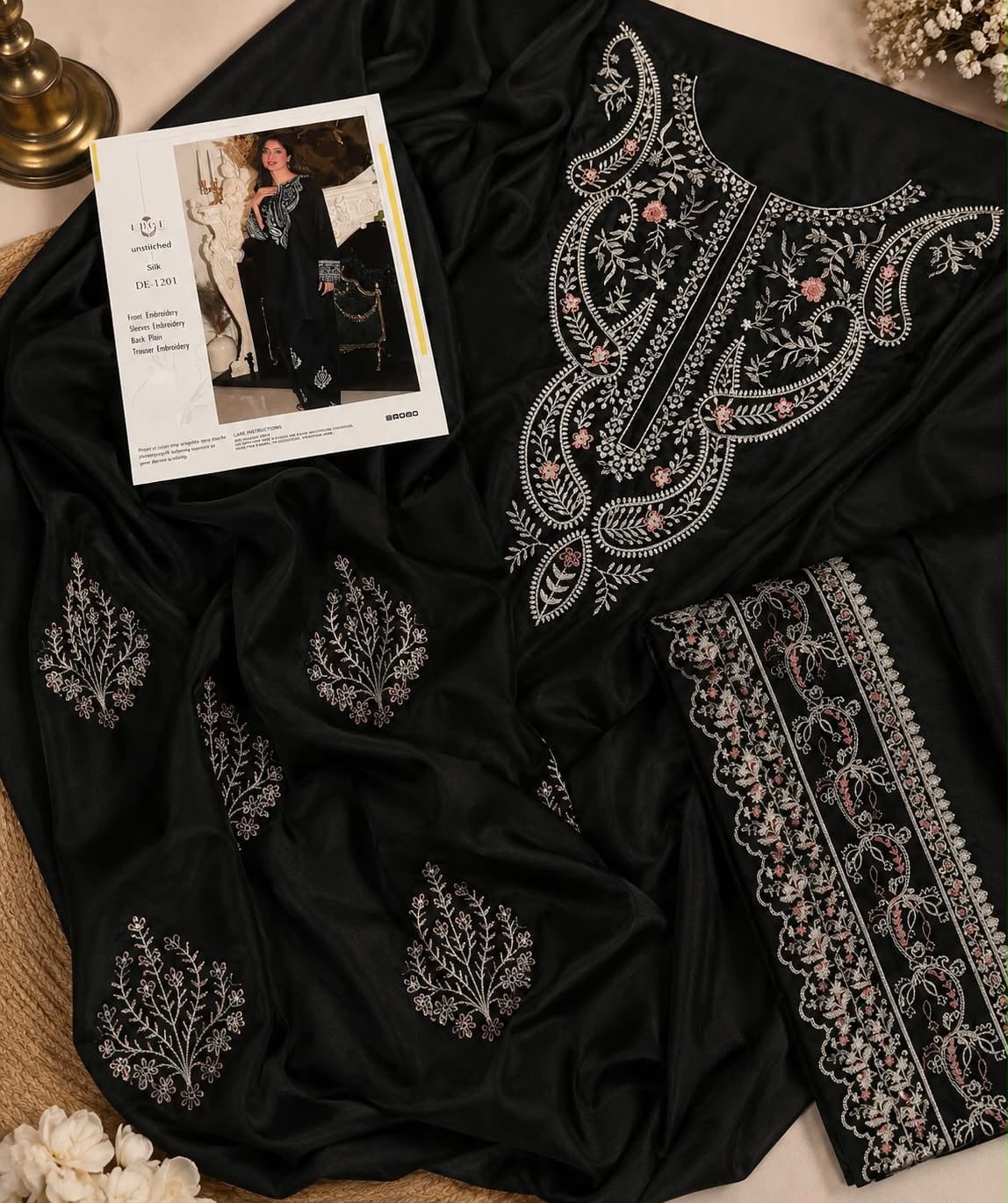 Embroidered Shamoz Silk Shirt