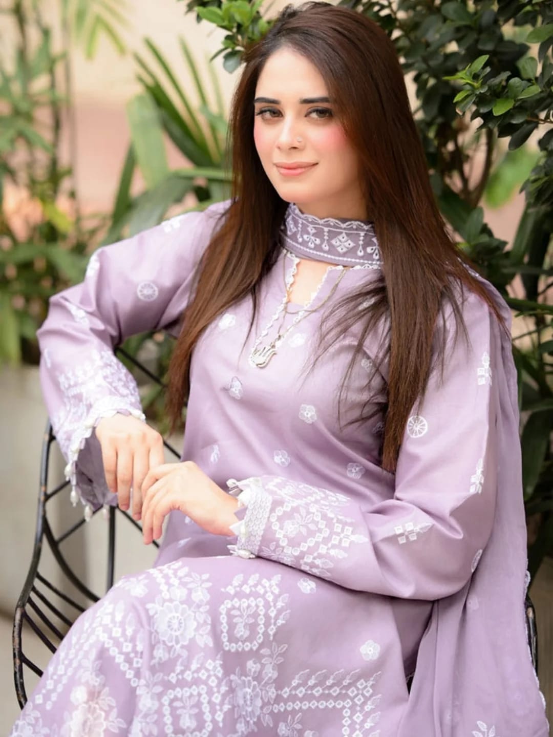 Summer Fabric: Cotton Lawn Embroidered 3pc
