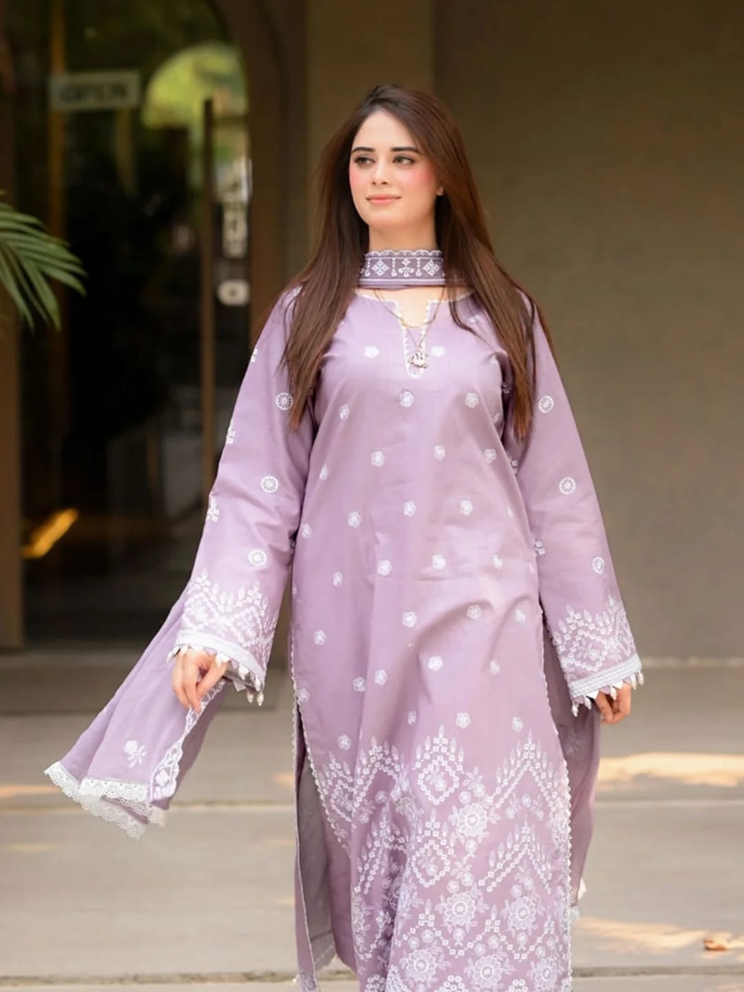 Summer Fabric: Cotton Lawn Embroidered 3pc