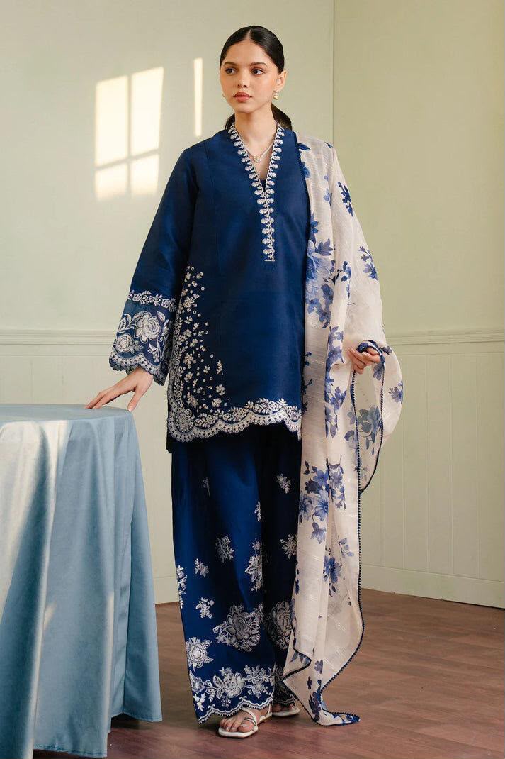 ZARA-SHAJAHAN Dhanak Embroidered Hit Code Unstiched 3pc