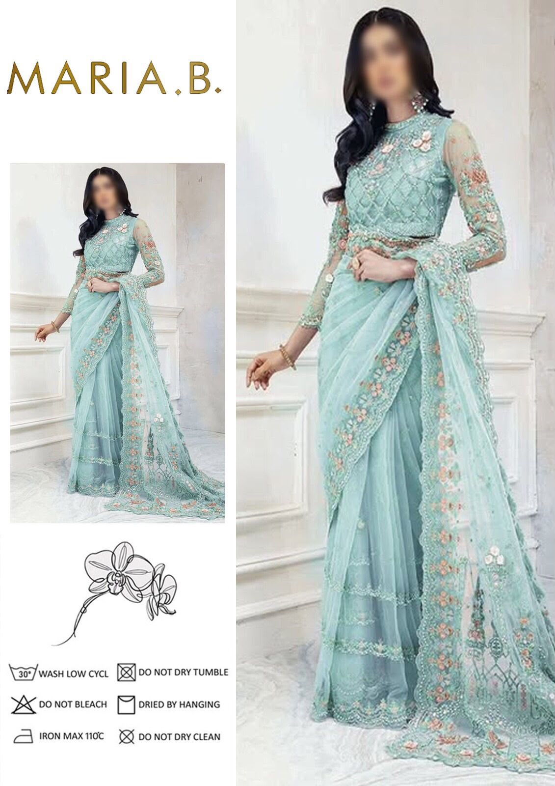 Maria b saree new arrival