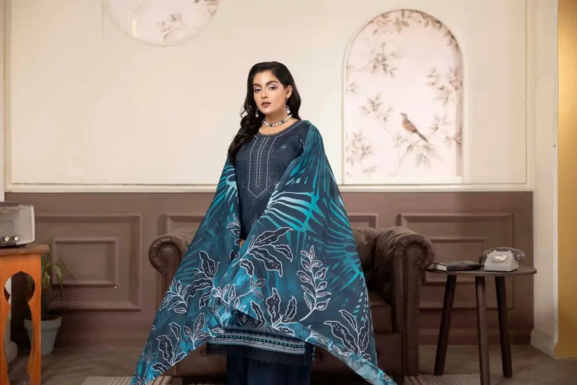 EMBROIDERED LAWN SUIT