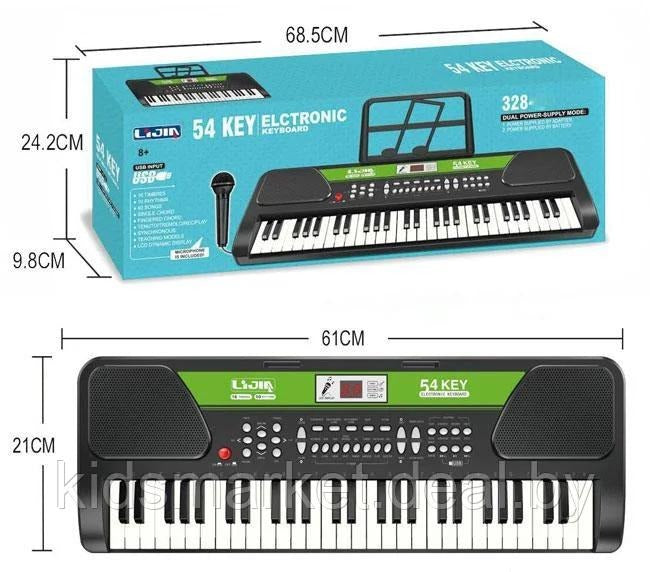 54 Key Electronic Keyboard Piano with Microphone