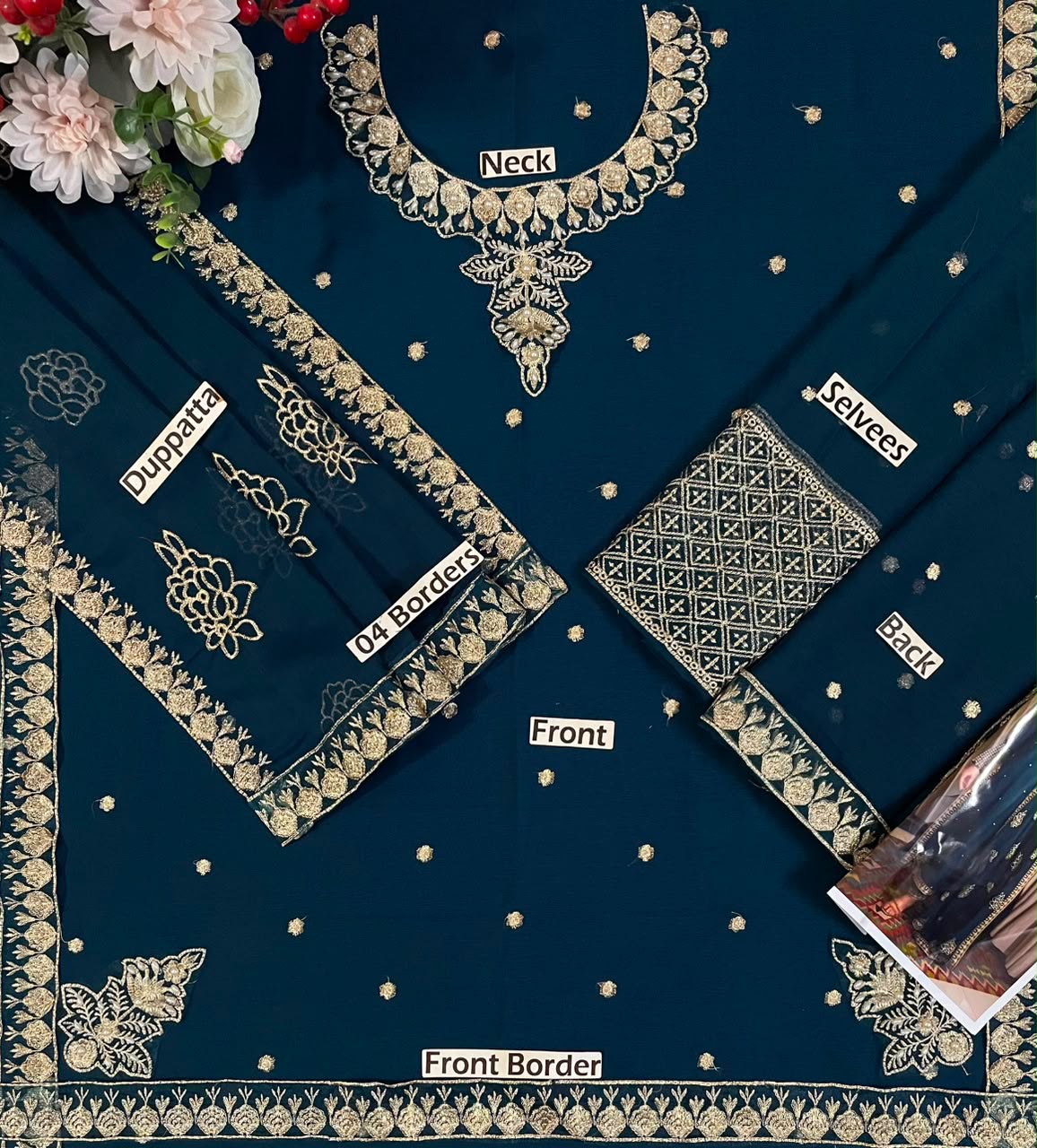 LAAM LUXURY CHIFOON EMBROIDERED
