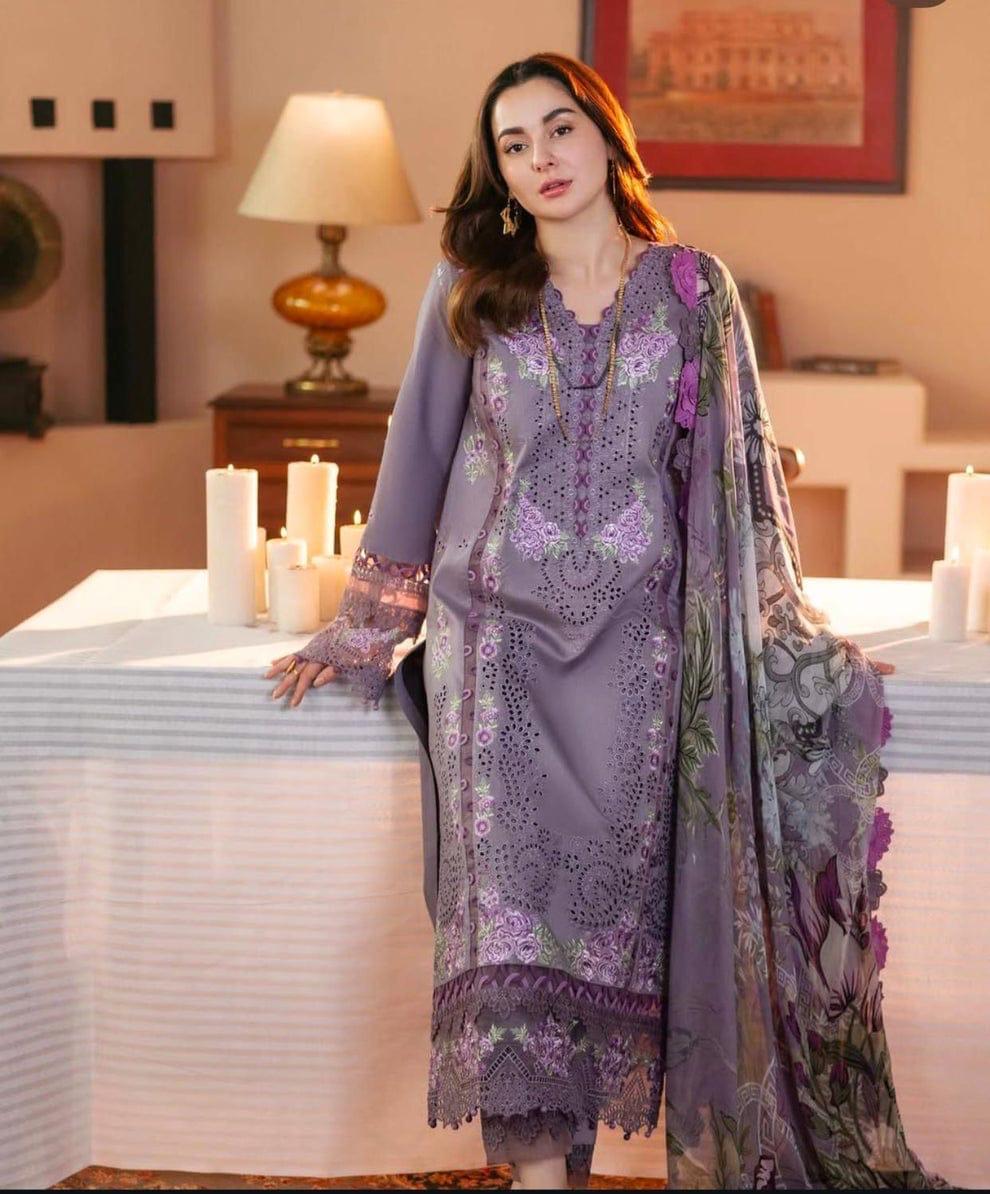 JADE lawn embroidered luxury unstitched 3pc