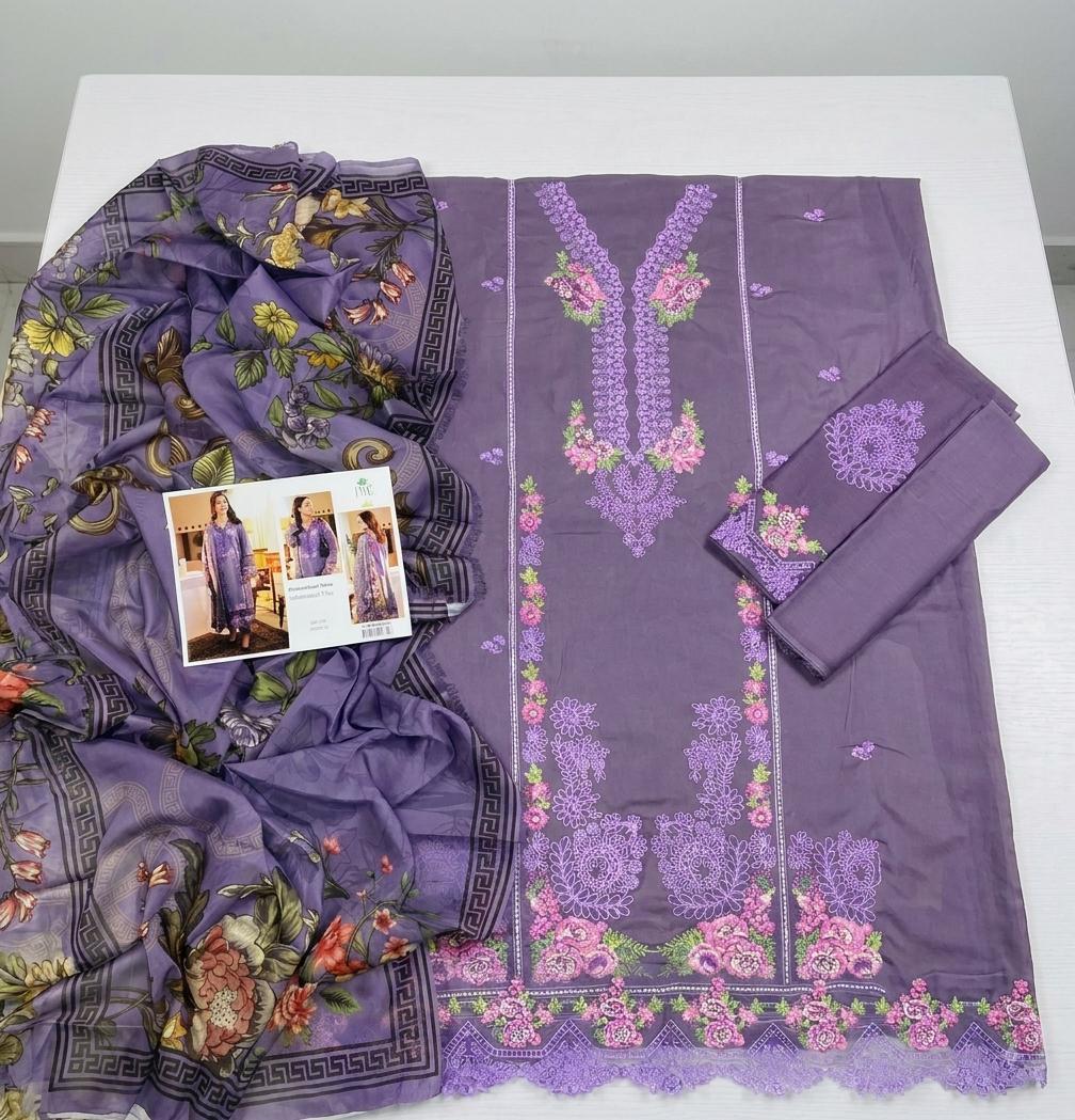 JADE lawn embroidered luxury unstitched 3pc
