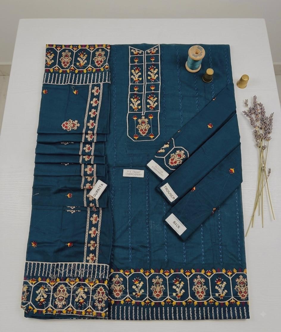 MOHGNI lawn embroiderd luxury unstitched 3pc