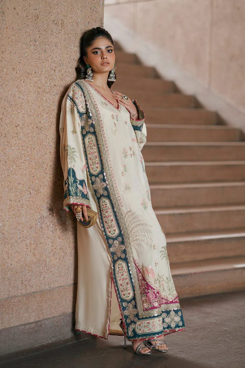 Most Viral Luxury Kaftan Silk 2-Piece