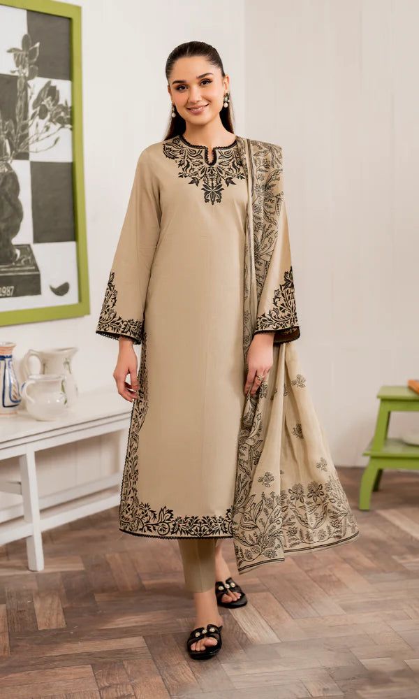 GARNET Dhanak Embroidered